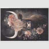 Highland Koe Waterverf 2 Decoupage Paper Tissuepapier (Voorkant)