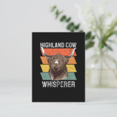 Highland Koe Whisperer Briefkaart (Staand voorkant)