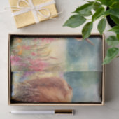 Highland Koe Wildflower Field Decoupage Tissuepapier (Geschenk)