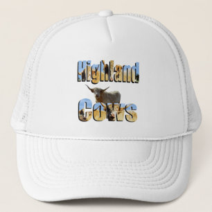 Highland Koeien Afbeeldingslogo, Trucker Pet