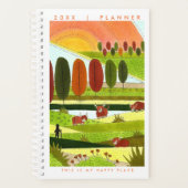 Highland Koeien Happy Place Planner (Voorkant)