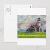 Highland Lighthouse Cape Cod, MA Briefkaart (Voorkant / Achterkant)