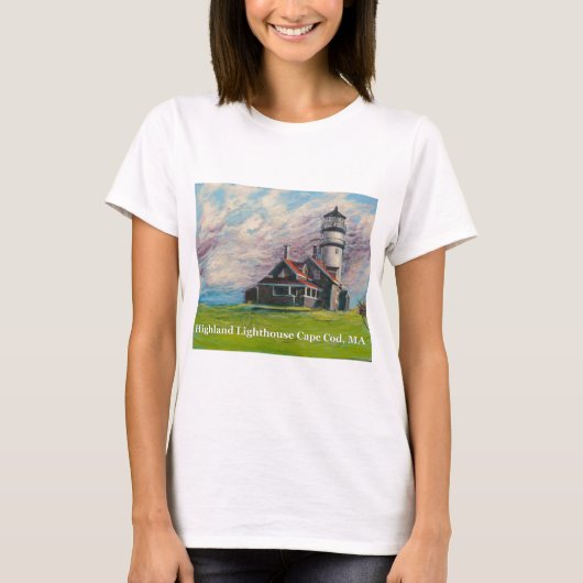 Highland Lighthouse Cape Cod, MA T-shirt (Voorkant)