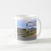 Highland Lighthouse, Cape Cod, Massachusetts Mug (Devant droit)