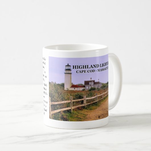 Highland Lighthouse, Cape Cod, Massachusetts Mug (Devant droit)
