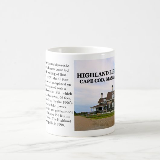 Highland Lighthouse, Cape Cod, Massachusetts Mug (Centre)