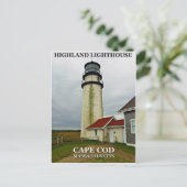 Highland Lighthouse, Massachusetts Briefkaart (Staand voorkant)