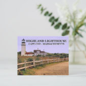 Highland Lighthouse, Massachusetts Carte postale (Debout devant)