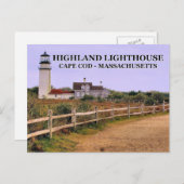 Highland Lighthouse, Massachusetts Carte postale (Devant / Derrière)