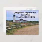 Highland Lighthouse, Massachusetts Carte postale (Devant / Derrière)