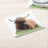 Highland "Moo" Koe Onderzetter (Schuin)