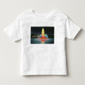 Highland Park Reservoir, verlicht bij nacht Kinder Shirts (Voorkant)