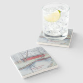 Highland Park Stenen Onderzetter (Zijkant)