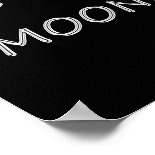 Highland Piper in Bright Moon Poster (Hoek)