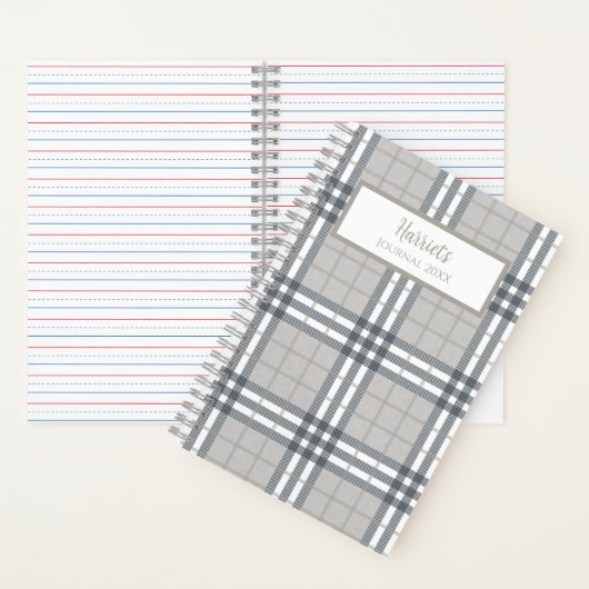 Highland Plaid Personalized Journal Notebook (À l'intérieur)