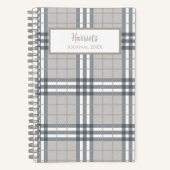 Highland Plaid Personalized Journal Notebook (Recto)