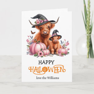 Highland Pumpkin Halloween Groet Kaart