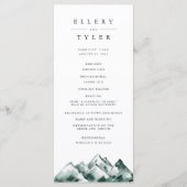 Highland | Rustic Mountain Wedding Programma (Voorkant)