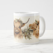 Highland Schotse Koeien Extra Grote Beker (Voorkant rechts)