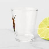 Highland Schotse Paarse Keltische Knoop Werk Shot Glas (Rechts)