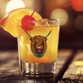 Highland Schotse Paarse Keltische Knoop Werk Shot Glas