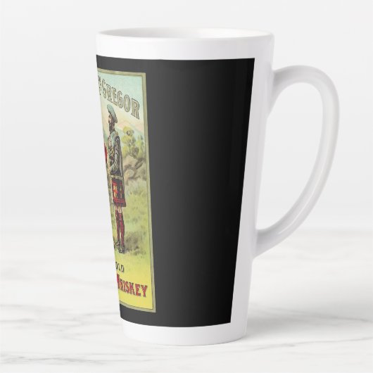 HIghland Scottish Whiskey Label Latte Mok (Rechts)