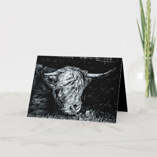 Highland Snow Feestdagen Kaart