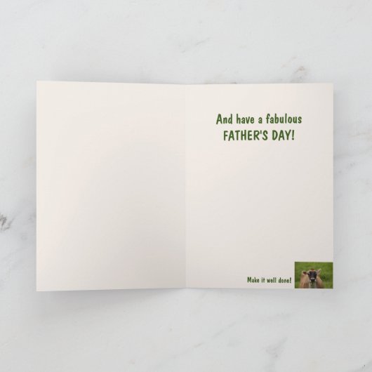 Highland Stier Barbecue Vaderdag Kaart (Binnen)