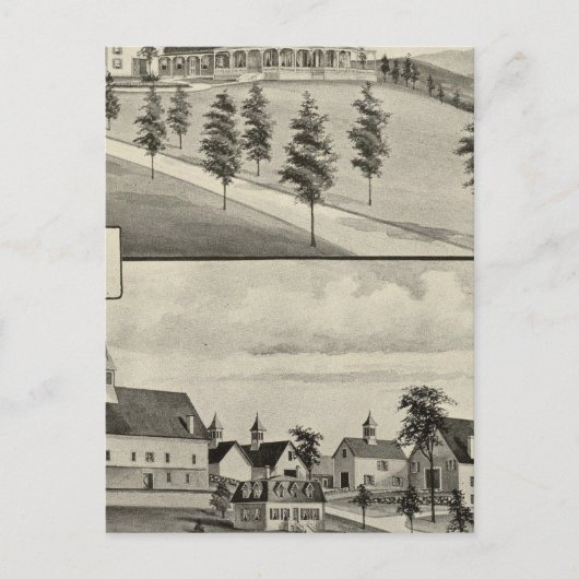 Highland Uitzicht, Claremont, NH Briefkaart (Voorkant)