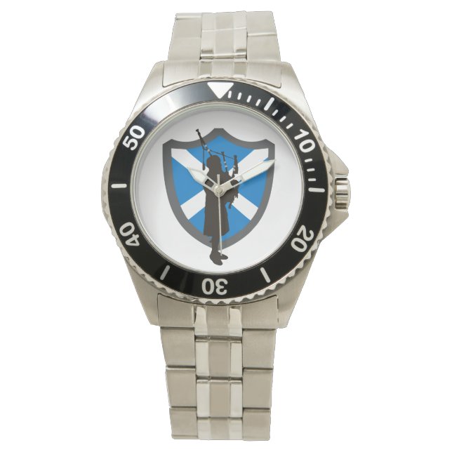 Highlander doedelzakspeler horloge (Voorkant)
