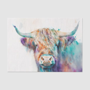 HIGHLANDER Schotse Hoogland vee decoupage Tissuepapier