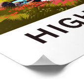 Highlands Schotland Reisprint Poster (Hoek)