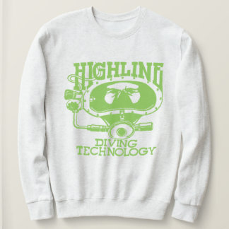 Highline Diving Tech Retro (Groen Logo) Trui