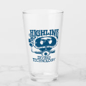 Highline Diving Technology Retro Logo Glas (Voorkant)