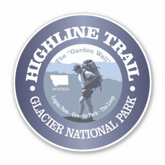 Highline Trail (BG) Sticker (Voorkant)