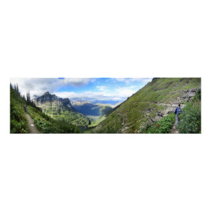 Highline Trail - Nationaal Park Glacier Foto Afdruk