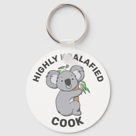 Highly Koalafied Koala - Gekwalificeerde Cook Sleutelhanger (Voorkant)