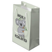 Highly Koalafied Koala Klein Cadeauzakje (Achterkant Gekanteld)