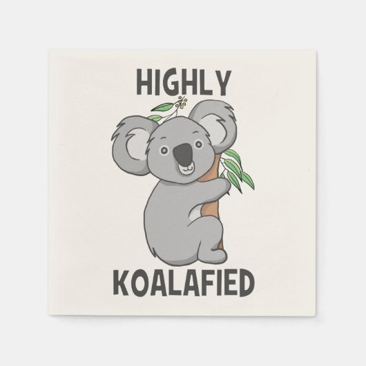 Highly Koalafied Koala Servet (Voorkant)