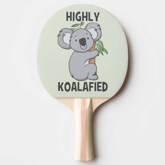 Highly Koalafied Koala Tafeltennisbatje (Voorkant)