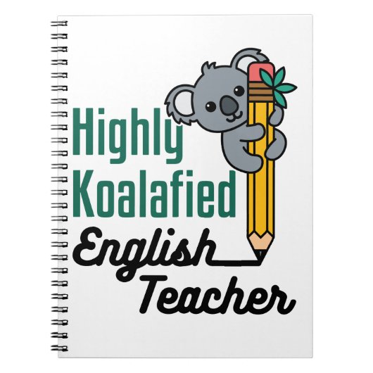 Highly Koalified English Teacher Notitieboek (Voorkant)