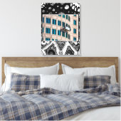 Highrise-ruitensproeier Canvas Afdruk (Insitu (Slaapkamer))