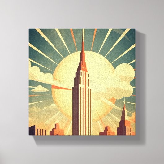 Hightower Sunrise Canvas Afdruk (Voorkant)