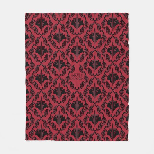 Hightower Vs. Targaryen Helmet Pattern Fleece Deken (Voorkant)