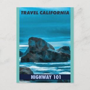 Highway 101 California vintage-reizen Briefkaart