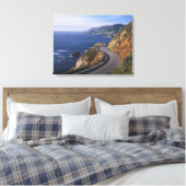 Highway 1 langs de Californische kust nabij Canvas Afdruk (Insitu (Slaapkamer))