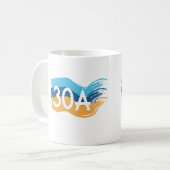 Highway 30A Florida Beach Swash Koffiemok (Voorkant links)