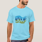 Highway 30A Florida Beach Swash T-shirt (Voorkant)