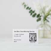 Highway 61 afsprakenkaartje (Staand voorkant)