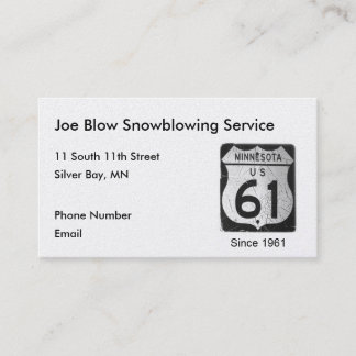 Highway 61 afsprakenkaartje